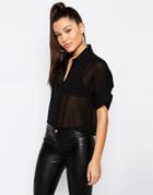Missguided Relaxed Shirt - Black