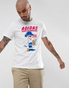 Adidas Skateboarding Baked & Fried T-shirt In White Br4953 - White