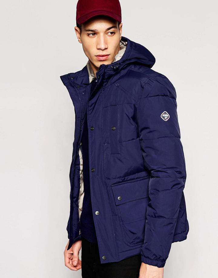 Puffa Caney Amsterdam Coat - Navy