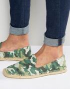 Soludos Camo Print Espadrilles - Green