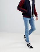 Dr Denim Snap Shaded Mid Blue Skinny Jeans - Blue