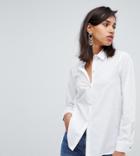River Island Shirt With Rhinestone Buttons In White - White