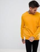 Bershka Sweatshirt In Mustard - Yellow