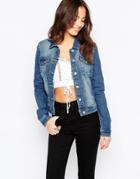 Only Westa Fitted Classic Denim Jacket - Blue