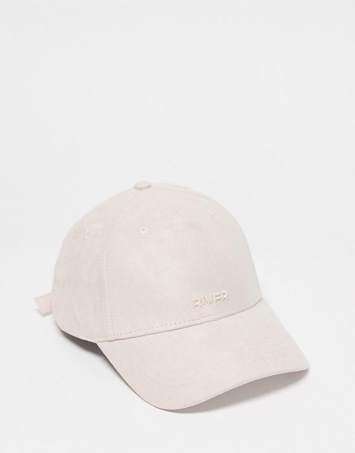 River Island Suedette Cap In Light Pink