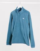 The North Face 100 Glacier 1/4 Zip Fleece In Blue