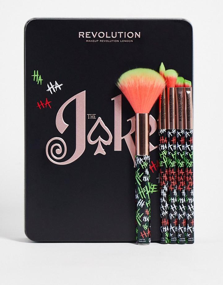 Revolution X Dc Comics Joker Put On A Happy Face Makeup Brush Set-no Color