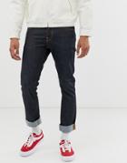 Nudie Jeans Co Grim Tim Slim Straight Fit Jeans In Dry True Navy Wash - Navy