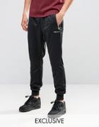 Ellesse Skinny Joggers With Gold Logo - Black