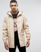 D-struct Water Resistant Festival Jacket With Hood - Gray
