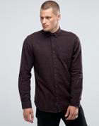 Selected Homme Narrow Collar Long Length Shirt - Brown