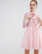 Sister Jane Bow Front Shirt Dress - Pink