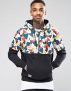 New Era Walala Hoodie With Printed Panel - Black