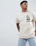 Hnr Ldn Hands Back Print T-shirt - Tan