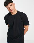 Selected Homme Cotton T-shirt In Black