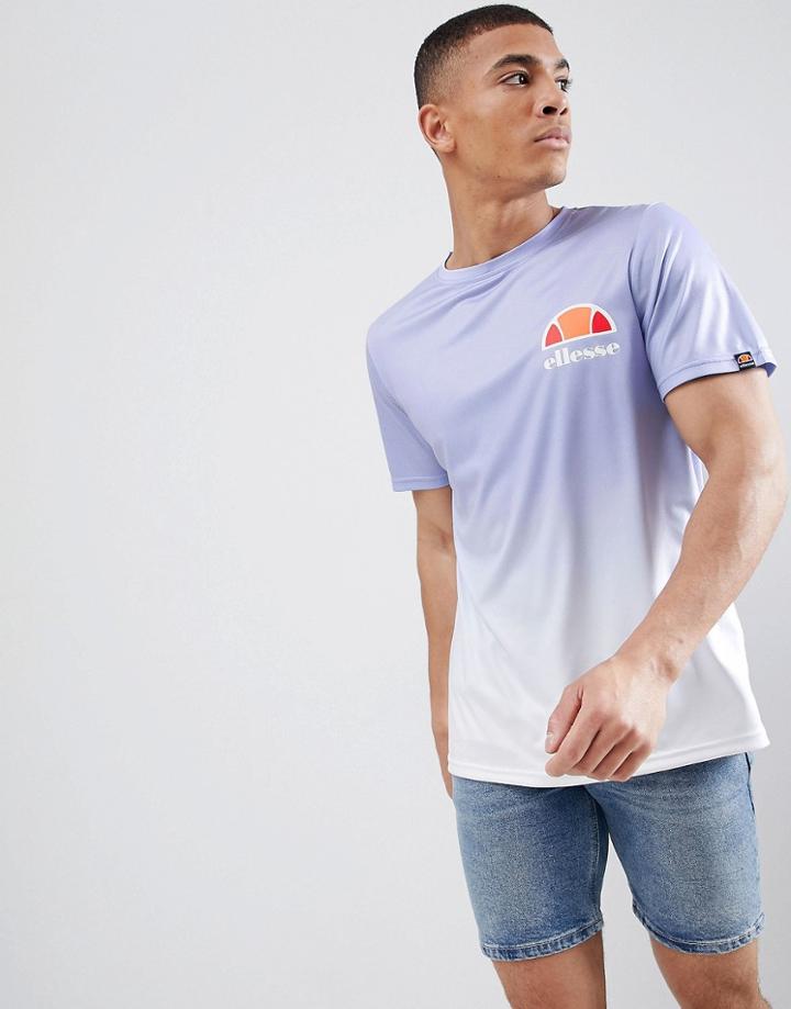 Ellesse Eularia Dip Fade T-shirt In Lilac - Purple