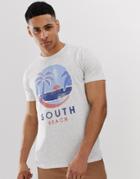 Esprit T-shirt South Beach Print-gray