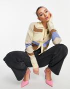 Envii Collared Cardigan In Scenic Marble Knit-neutral