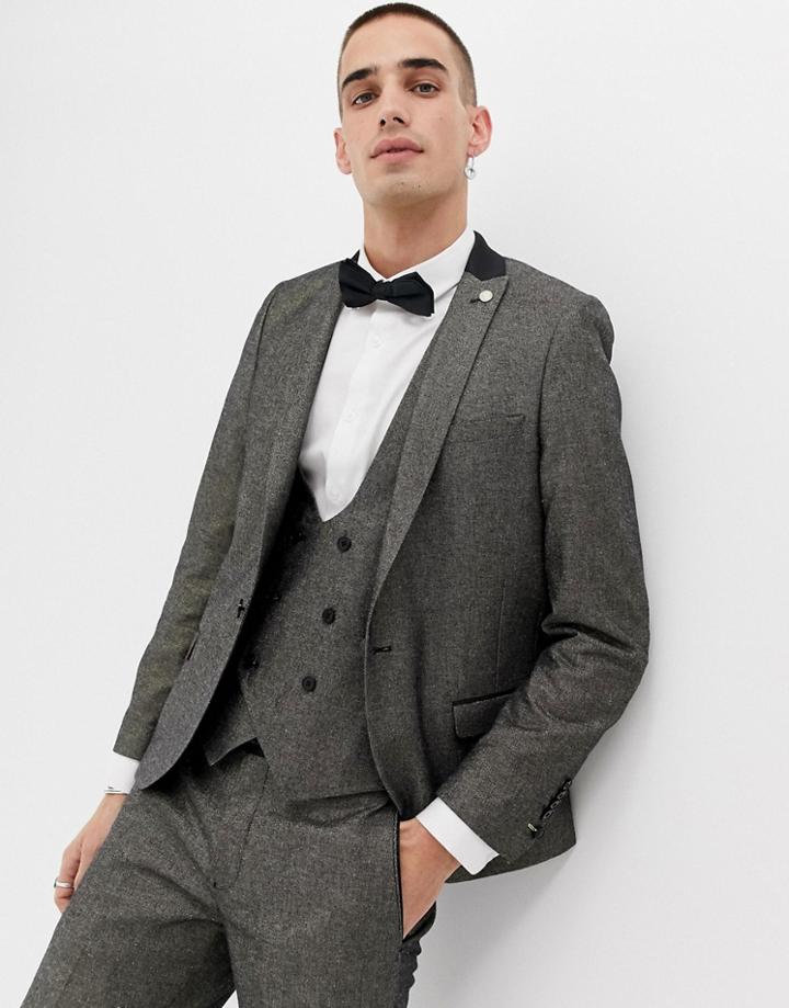 Twisted Tailor Super Skinny Gold Suit Jacket