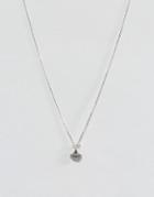 Dogeared Sterling Silver You Rule Coronation Crown Pendant With Sparkle Necklace - Silver