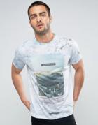 New Look T-shirt With Marble Tokyo Print - Green