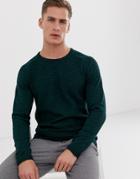 Selected Homme Knitted Sweater In Ribbed Organic Cotton