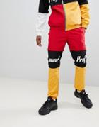 Profound Aesthetic Racing Track Joggers In Multi - Red