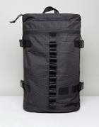 Asos Hiker Backpack In Gray Fine Check With Internal Laptop Pouch - Gray