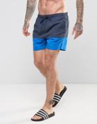 Brave Soul Cut And Sew Block Swim Short - Navy