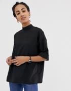 Asos Design Oversized Minimal Top-black