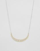 Orelia Geo Cut Out Necklace - Gold