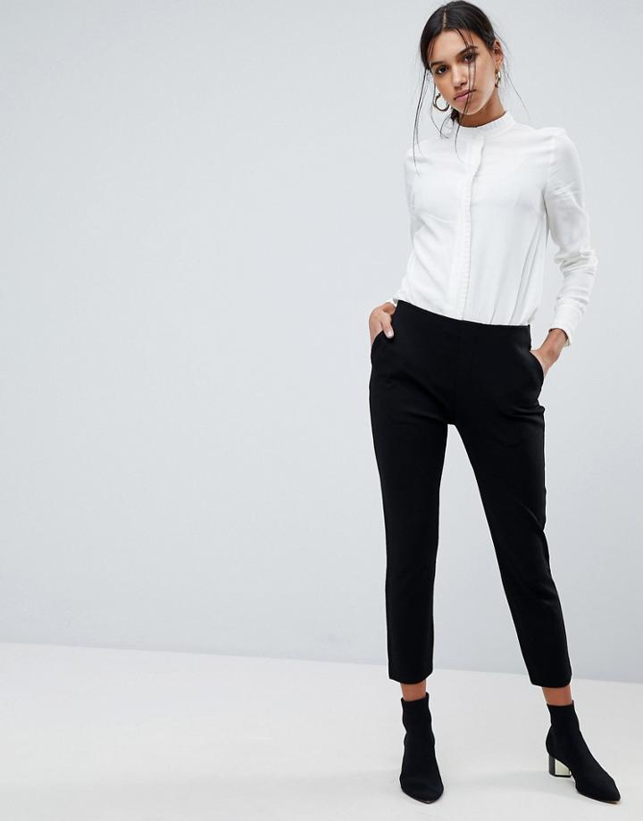 Asos Basic Jersey Smart Skinny Pants - Black
