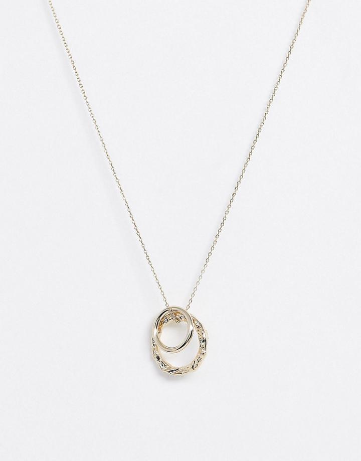& Other Stories Ring Detail Necklace In Gold