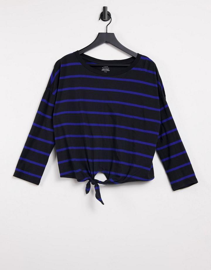 Levi's Striped T-shirt In Black And Blue