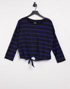 Levi's Striped T-shirt In Black And Blue