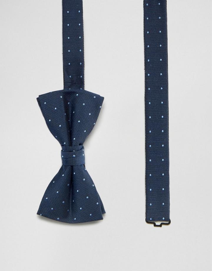 Jack & Jones Bow Tie With Dot - Navy