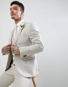 Harry Brown Wedding Donegal Skinny Fit Suit Jacket - Tan