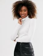 Stradivarius Basic Turtleneck In White