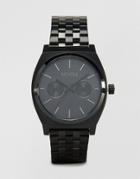 Nixon Time Teller Deluxe Watch In Black - Black