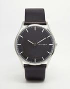 Skagen Leather Watch In Black Skw6220 - Black