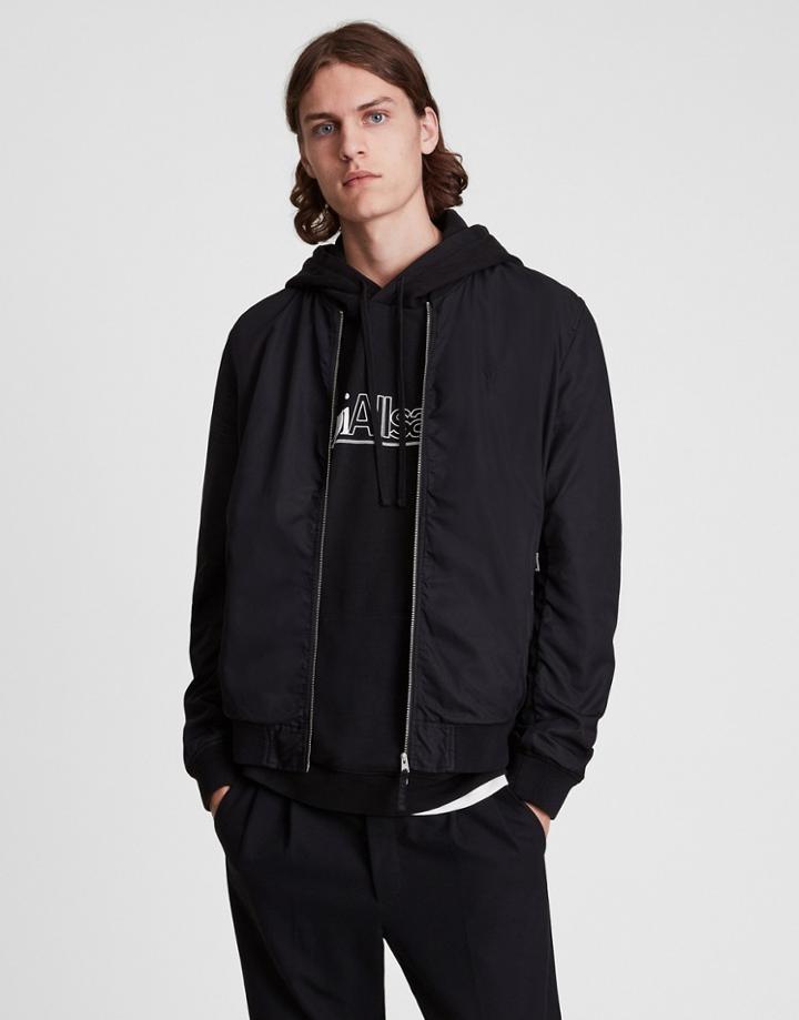 Allsaints Bassett Bomber In Black