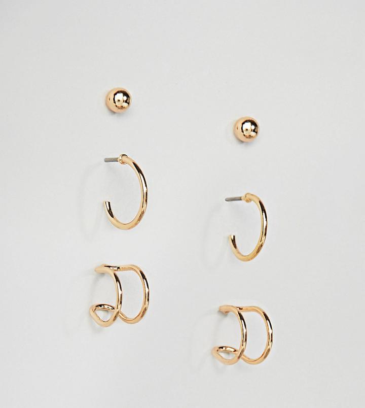 Weekday Multi Earring Set - Gold
