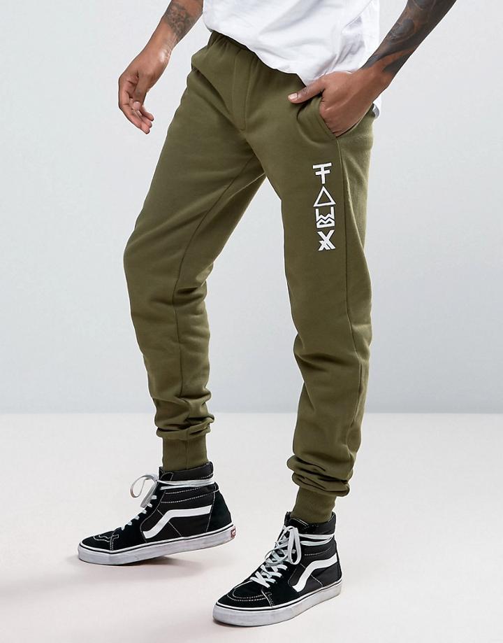Friend Or Faux Cavanas Slim Fit Joggers - Green