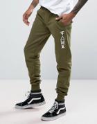 Friend Or Faux Cavanas Slim Fit Joggers - Green