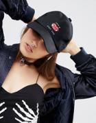 Asos Halloween Love At First Bite Cap - Black