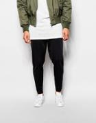 Selected Homme Luxe Jersey Pants In Slim Fit - Black