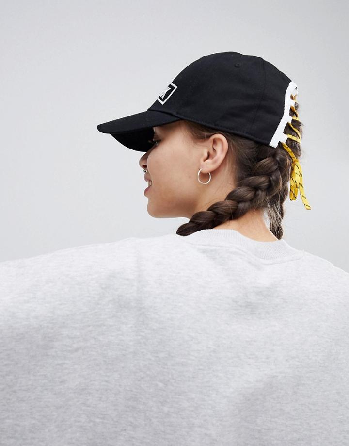 Ivy Park Lace Up Cap - Black