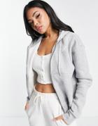 Reebok Identity Zip Hoodie In Gray - Part Of A Set