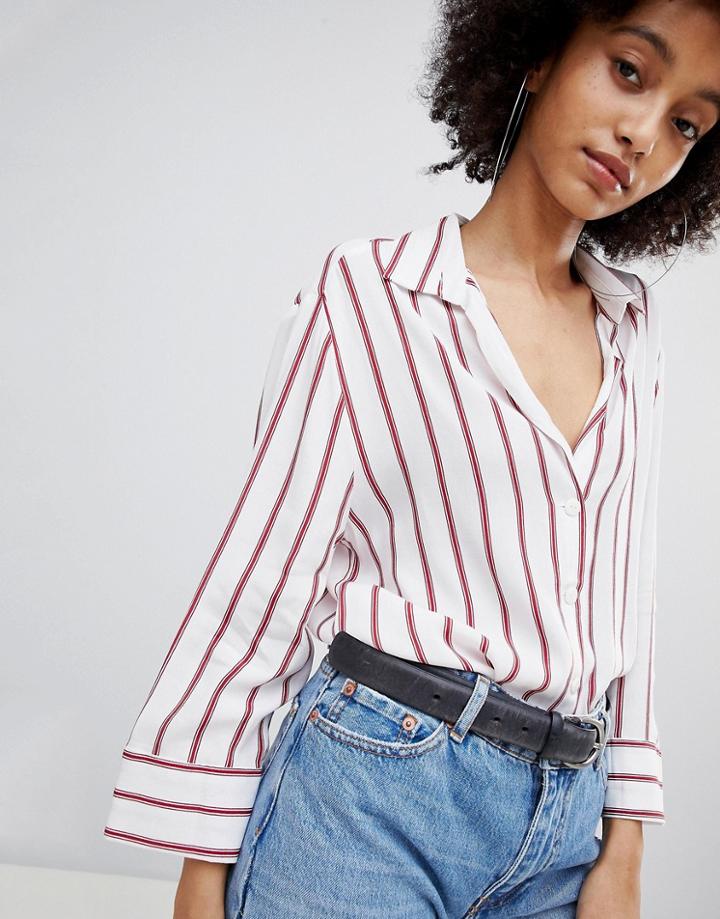 Bershka Stripe Blouse - Multi