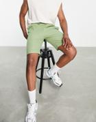Bolongaro Trevor Linen Shorts In Green
